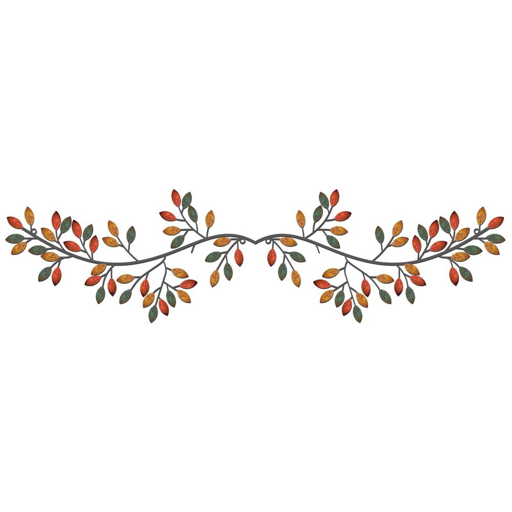 2 Pieces Metal Tree Leaf Wall Decor Vine Olive Branch Leaf Wall Art Wrought😽